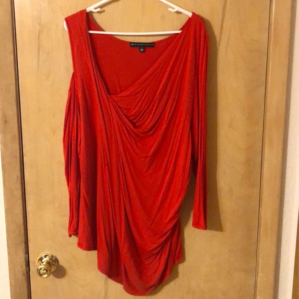 Sexy red torrid cold shoulder